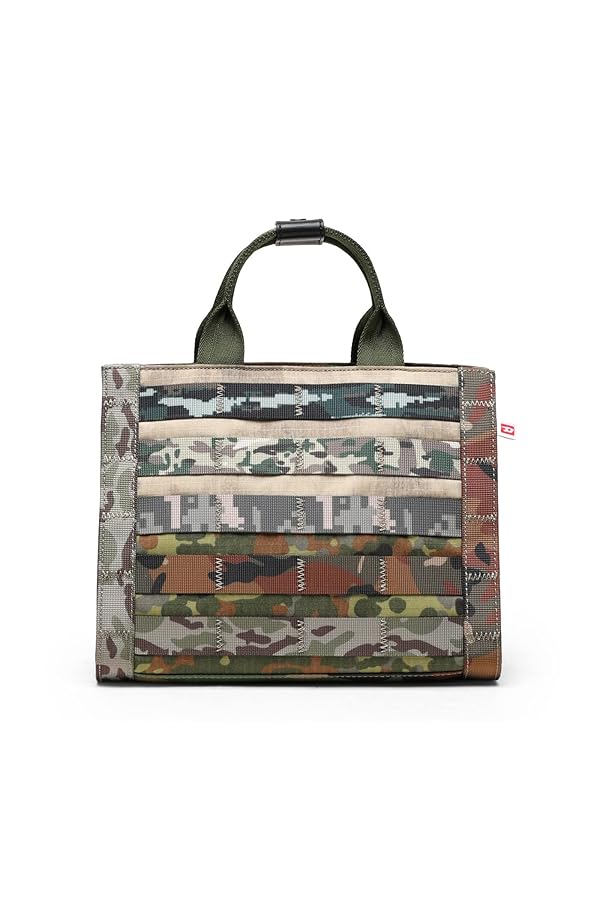 バッグ DIESEL FABRIC CAMOUFLAGE BAG Men's D-Pack-Belt bag in camo-print fabric | Green | Diesel